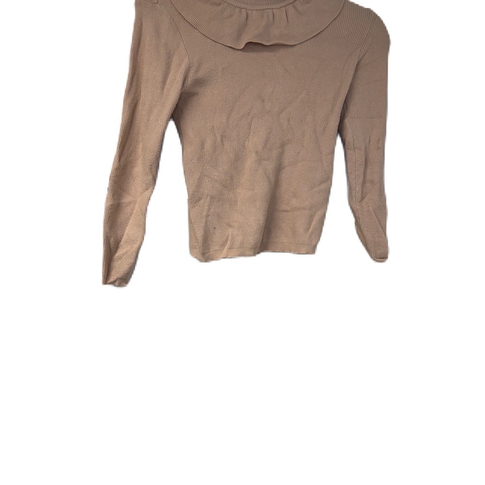Lilou Girls 8 Elegant Pink Sweater with Ruffle Detail